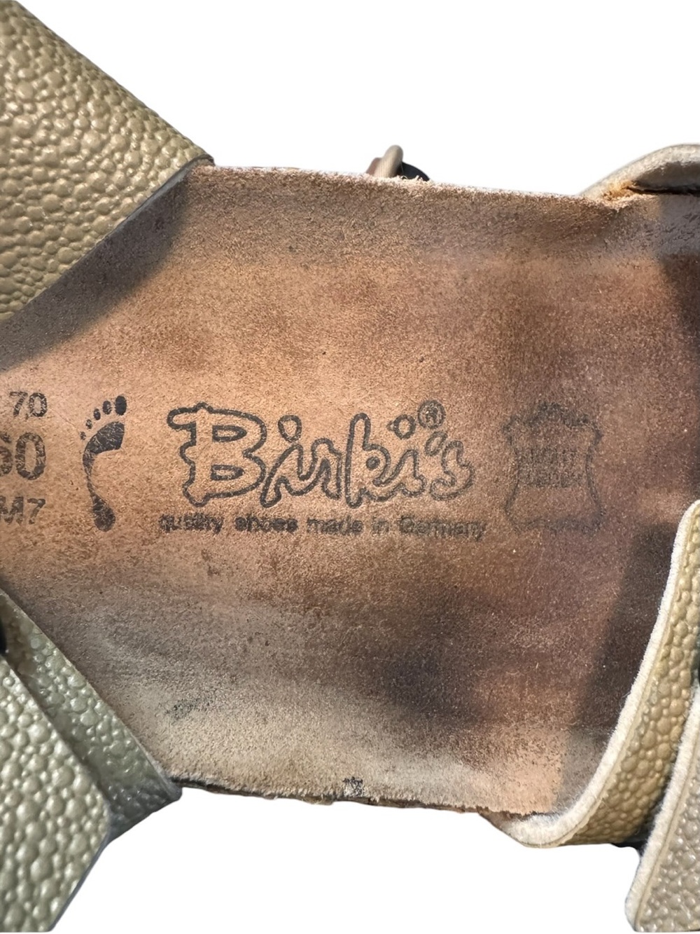Birkenstock Birki’s Florida Sandals Gold Birko-Flor 3 Strap EU 40 US 9 Regular - Picture 10 of 11